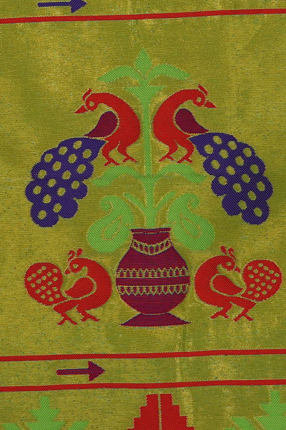 Image of Paithani Sea Green Saree